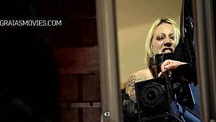 Oh wow, this blonde babe is so helpless with the riding crop! 😍