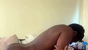 He couldn’t last long with my fat curves and big black cock action. Made him burst quick.