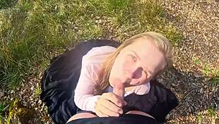 forest sex with a curvy chubby german milf - i couldn't hold back