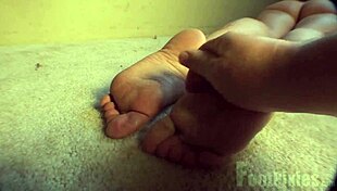 I watch McKenzie arch and lick her feet in sexy solo masturbation.