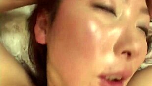 Naughty babe with hairy pussy fucks dildo and masturbates 😈