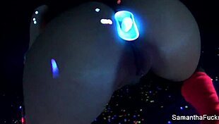 samantha saint solo masturbation with big tits and ass