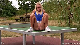 what’s caroline diaz doing pissing outdoors in this wild scene?