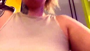 Oh no, my shirt is see-through with sweat at the gym, revealing my wet pussy!