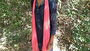 Desi Girlfriend Bent Over Outdoor Fuck