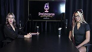 Naomi Campos in Sheer Red Lingerie