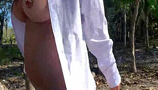 monika fox strips naked on beach bus tour