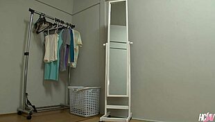 Japanese cutie ren azumi oiled up fervidly fucked