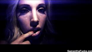 samantha saint solo masturbation with big tits and ass