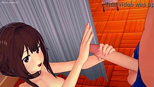 Megumin from Konosuba visits the infirmary hot and wants to fuck uncensored hentai version!