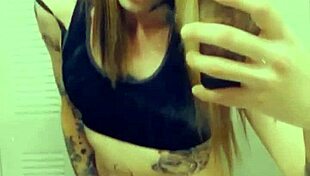 hot tranny touching her clitty