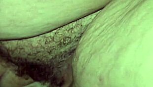 Milf foot fucks in camping tent!