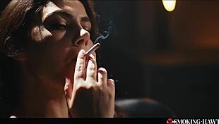 Valentina Nappi Prepares For Blowjob With Cigarette And Red Lipstick