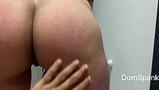 big ass latina girlfriend bends over for pussy and anal fuck with friend