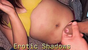 I CUM on her BELLY BUTTON! So HOT!