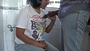 African Boss Makes Turkish Milf Suck Big Black Cock For Money