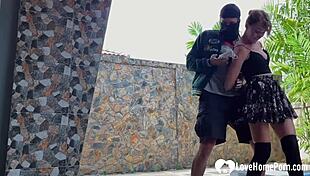 my naughty teacher in skirt and stockings dominates me hard