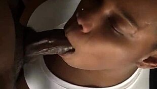 feeling the thrill of sucking that big black cock