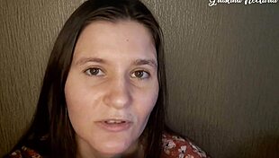 Russian Gf Sucks Dick With Natural Tits! Cum In Mouth Action.