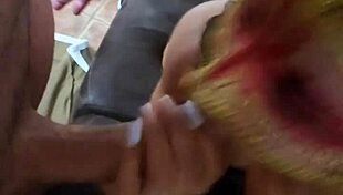 my latina neighbor gave me an amazing blowjob in this homemade group scene.