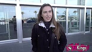 who's nailing this innocent 18yo virgin babe outdoors?