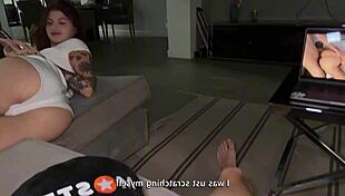 i caught my stepbro jerking off to my of!