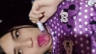 uh, i seen my hot latina neighbor watchin’ me jerk with a dildo