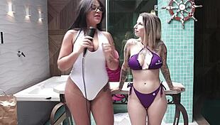 i'm enjoying free pleasure games with teh angel, baby fire, monique magnani, and naty varga in part 4