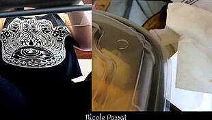 Curvy latina piggy is gaining weight while studying