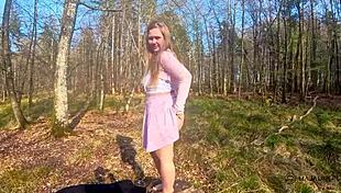 forest sex with a curvy chubby german milf - i couldn't hold back