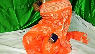 In the country, a couple enjoys outdoor sex with her hairy beaver and big tits