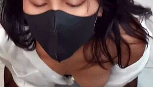 boss and secretary in bathroom