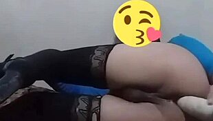 Sofiblack slut tears ass with dildo pleasure!