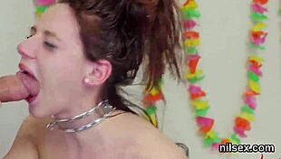 Unusual cutie feels harsh anal therapy