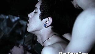 Two sexy vampire twinks fuck each other hard in doggystyle and anal