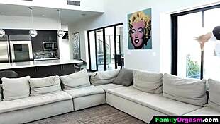 Overprotective Stepdads Punish Easy Stepdaughters with Rough Fucking