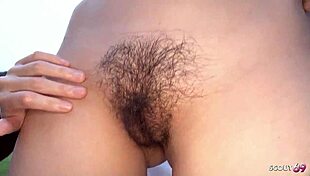 I swear, dis older Japanese couple seduced a skinny teen to outdoor 3some, ya know!