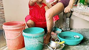 Desi moms get roughly fucked by neighbor boys, cumming hard on their cocks.