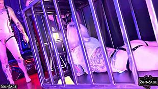 Femdom Sinn Sage shares cock with blonde girlfriend Ruby in lingerie