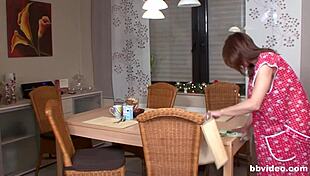 kinky german housewife sucking monster cock in wild amateur blowjob session