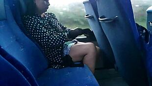 Hot Mom Seduces Stranger on Public Bus