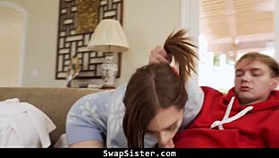 Stepsisters eagerly teach stepbrothers how to swap partners in this taboo fun