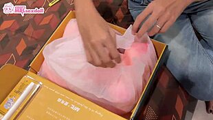 Asian Delivery Girl Aggressively Has Sex With Real Doll, Cum Covered Facial