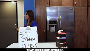 Hot nurse Ella Knox titfucks her stepdad in the clinic! Watch now!