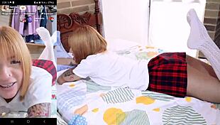 venezuelan blonde college girl lets her boyfriend fuck her live on tik tok 😍