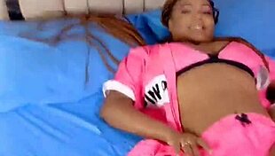 Stepsister and stepmom share hotel room for intense creampie