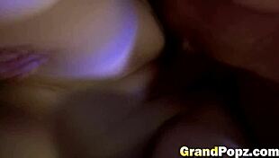 hey, check out this blonde teen 18+ reverse cowgirl riding an old stud