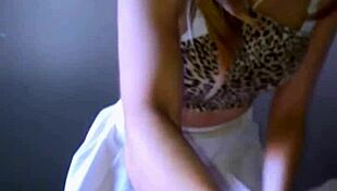 Bonneyuwu Masturbates in Leopard Skirt Outfit