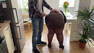 Hey, my dear son-in-law, cum on my ass now please!