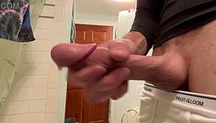 Robbystrokes Masturbates Backstage After Workout Massage Unloading Huge Load
